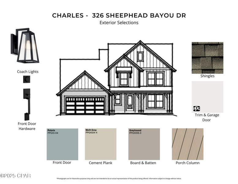 Sample of building materials used in homes in Breakfast Point East, Panama City Beach (Image 4).