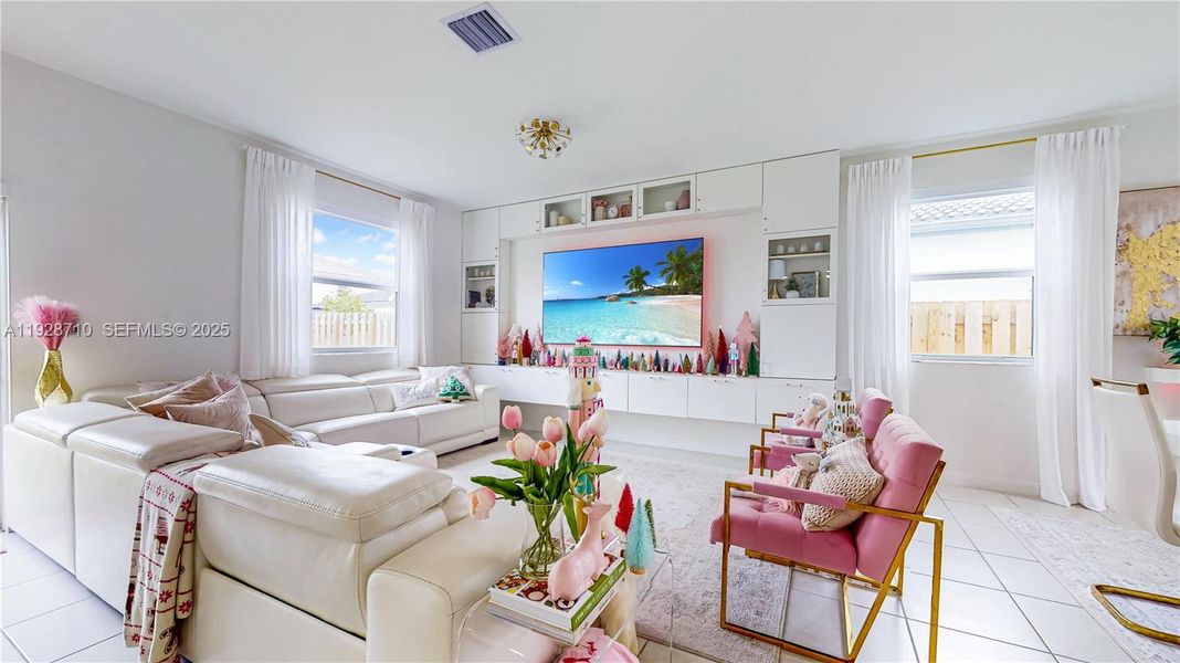 Furnished interior view inside a new home in , Homestead (Image 7). Furnished interior view inside a new home in , Homestead (Image 7).