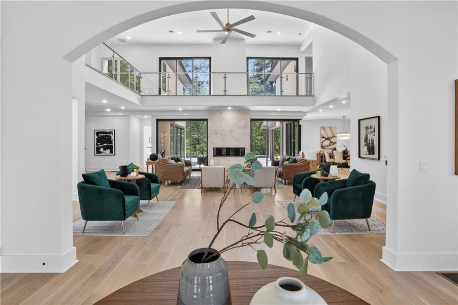 Furnished interior view inside a new home in , Alpharetta (Image 60).