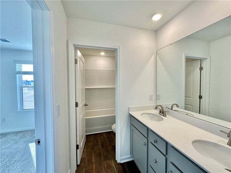 Furnished interior view inside a new home in Champions Village at Cherry Hill, Pendleton (Image 9).
