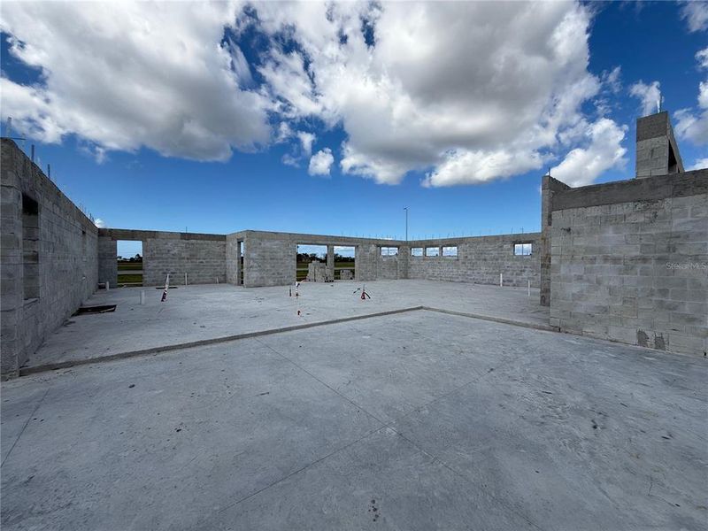 In-progress construction of a new home in , Cape Coral, FL (Image 3).