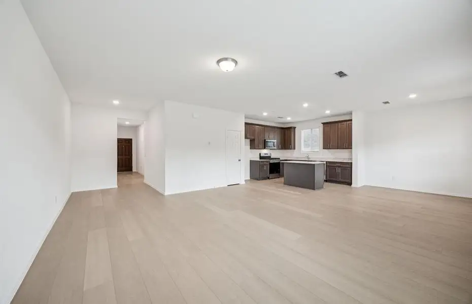 Open concept throughout main living areas