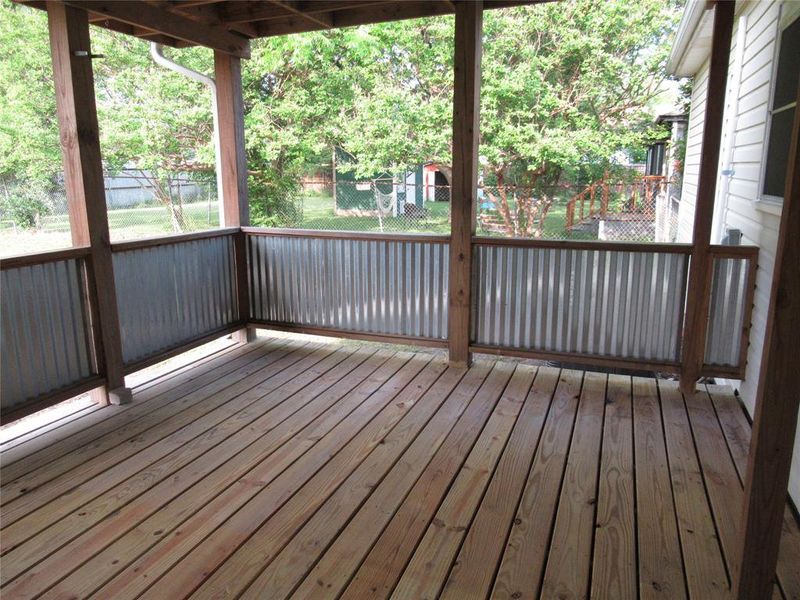 Covered Back Porch