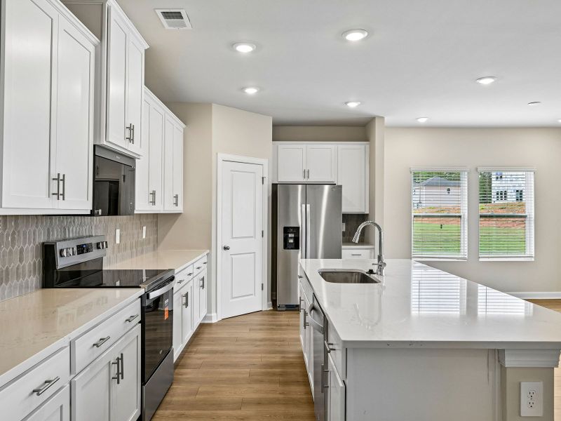 Furnished interior view inside a new home in Harper Landing, Stanley (Image 4). Furnished interior view inside a new home in Harper Landing, Stanley (Image 4).
