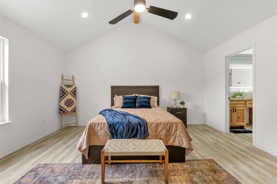 Furnished interior view inside a new home in , Point Blank (Image 7).