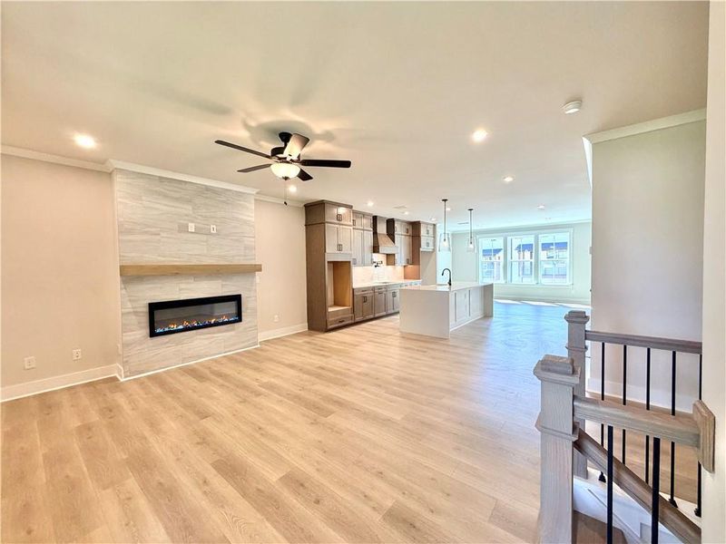 Spacious, unfurnished interior of a new home in The Groves at Myrtle, Roswell (Image 17).