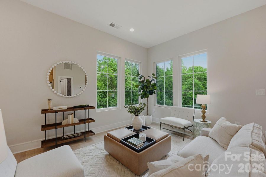 Furnished interior view inside a new home in , Charlotte (Image 28).