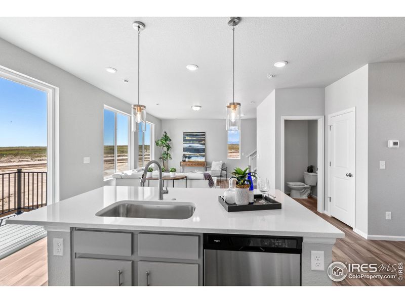 Furnished interior view inside a new home in Thompson River Ranch, Johnstown (Image 19). Furnished interior view inside a new home in Thompson River Ranch, Johnstown (Image 19).