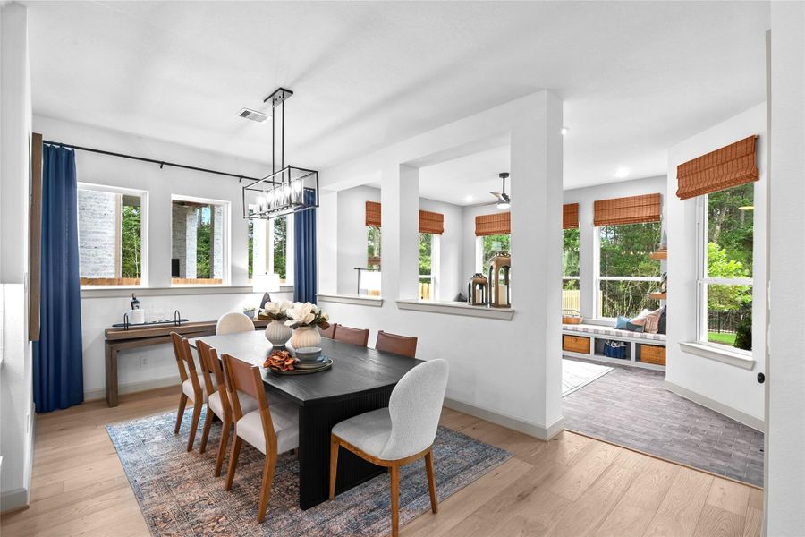 REPRESENTATIVE PHOTO: Large Dining area that will accommodate a large group for family get togethers and LOTS of light!