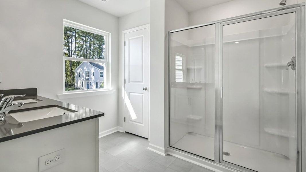 Furnished interior view inside a new home in Chapel Townes, Raleigh (Image 7). Furnished interior view inside a new home in Chapel Townes, Raleigh (Image 7).