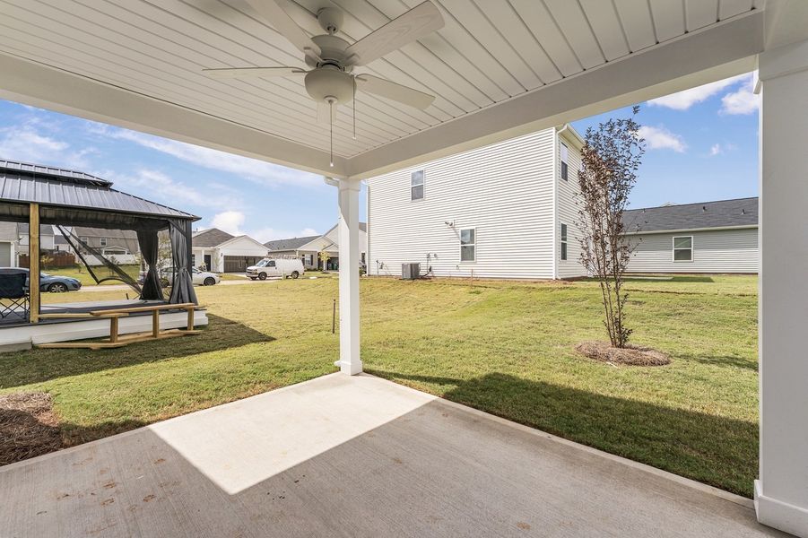 Exterior details and patio area of a home in Wingate, Inman (Image 2). Exterior details and patio area of a home in Wingate, Inman (Image 2).