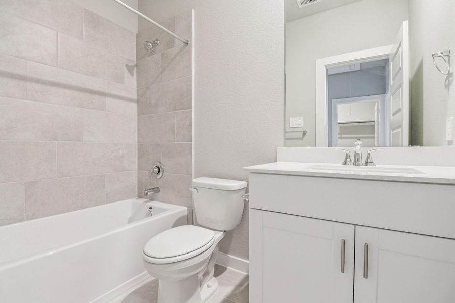 Photo is not of the actual home, but is an inspirational photo of builder’s model home and may depict options, furnishings, and/or decorator features that are not included