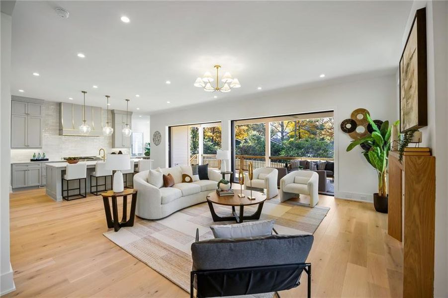 Furnished interior view inside a new home in , Chamblee (Image 17).