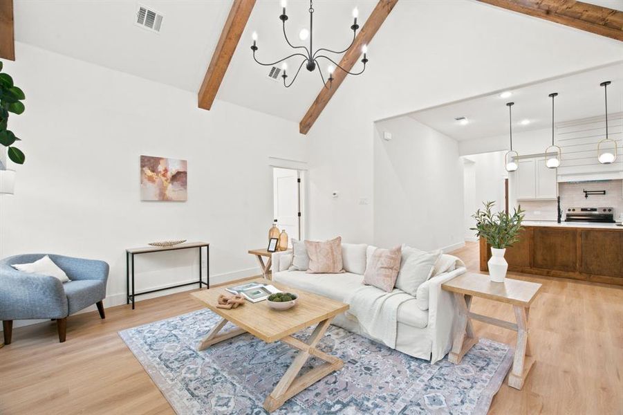 Furnished interior view inside a new home in , Fort Worth (Image 12).
