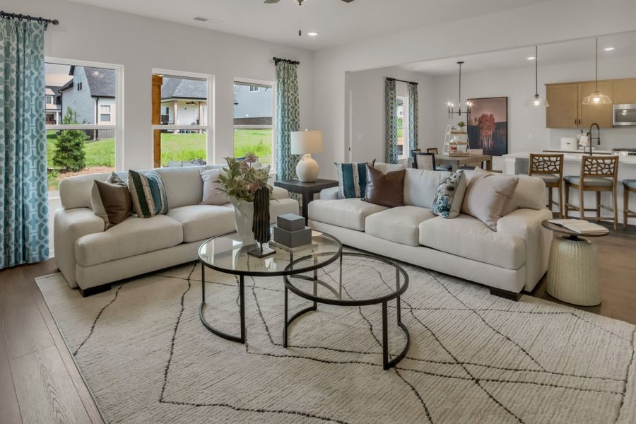 Furnished interior view inside a new home in The Oaks, Clarksville (Image 13).