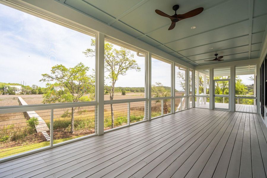 Exterior details and patio area of a home in , Johns Island (Image 38).