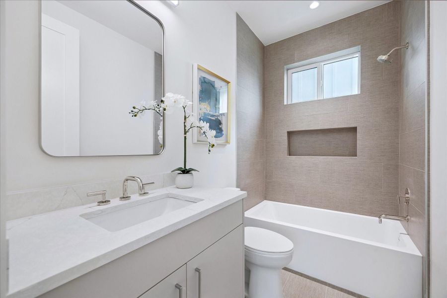 Furnished interior view inside a new home in , Houston (Image 22).