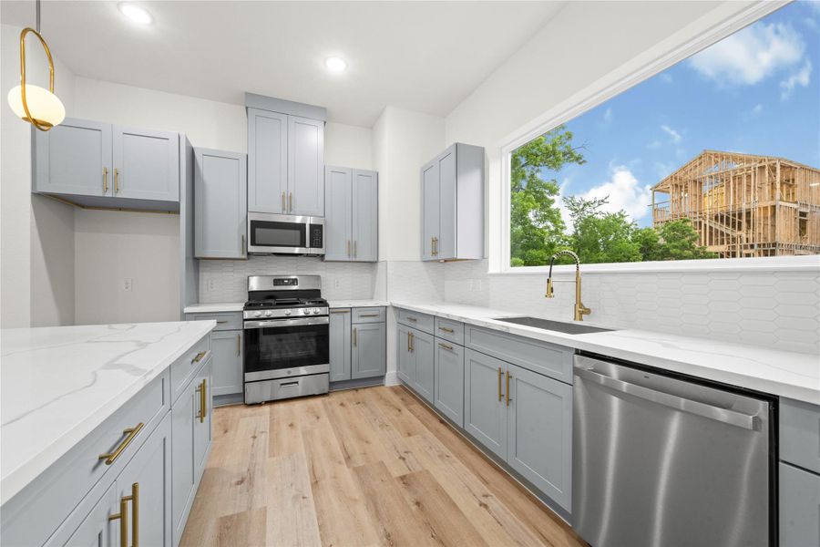 Furnished interior view inside a new home in , Houston (Image 11).