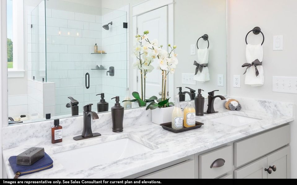 Furnished interior view inside a new home in McCain's Station, Gallatin (Image 14).