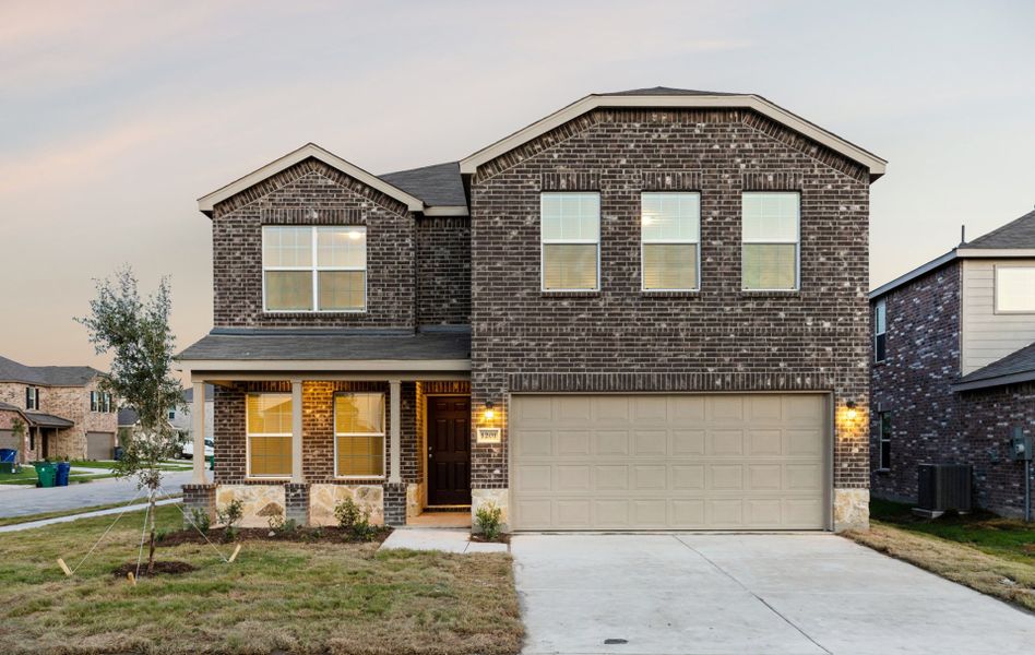 The Enloe, a one-story home with 2-car garage