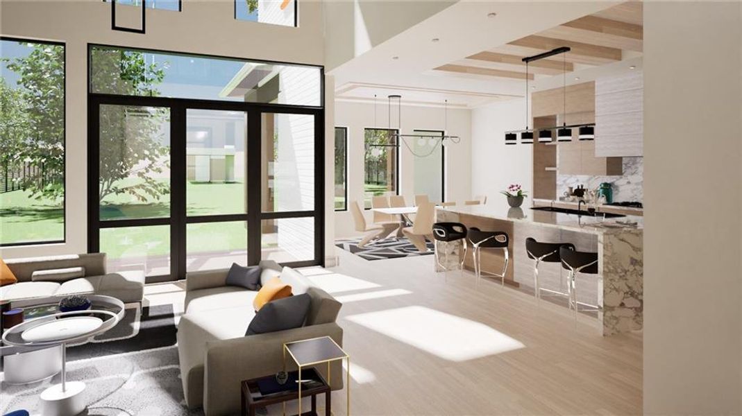 Furnished interior view inside a new home in , Atlanta (Image 33). Furnished interior view inside a new home in , Atlanta (Image 33).