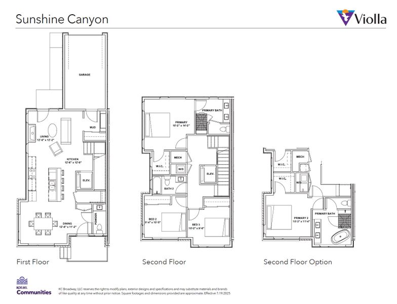 2D floor plan layout for the Plan 6 by Koelbel and Company in Violla, Boulder, CO (Image 18).
