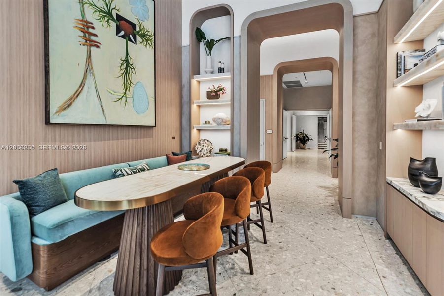 Furnished interior view inside a new home in , Miami (Image 29).