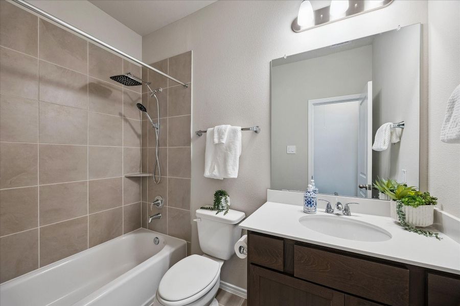 The front bathroom.