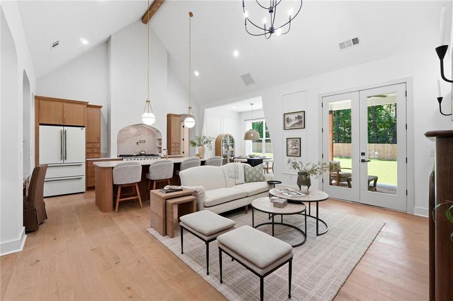 Furnished interior view inside a new home in , Powder Springs (Image 11).