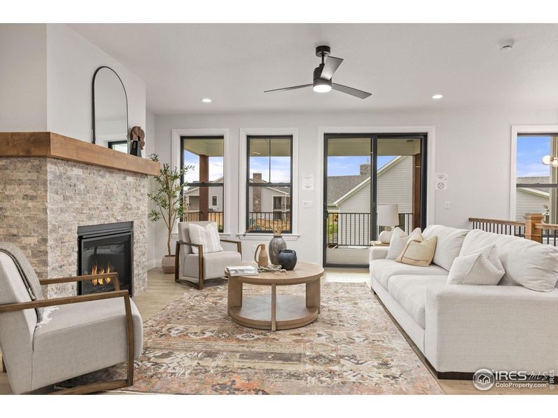 Furnished interior view inside a new home in Cottages at Kelly Farm, Greeley (Image 18).
