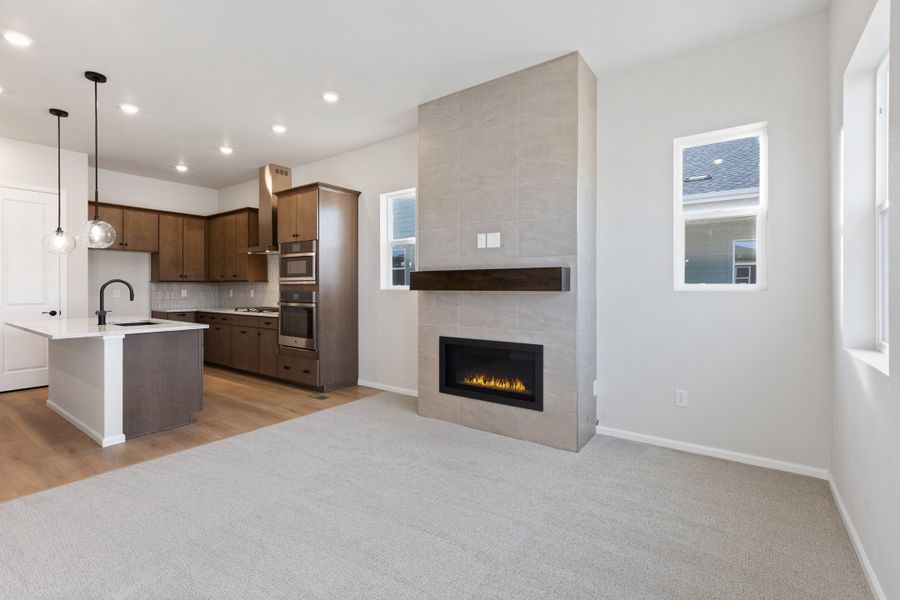Furnished interior view inside a new home in The Manors Collection at Golden Overlook, Golden (Image 6).