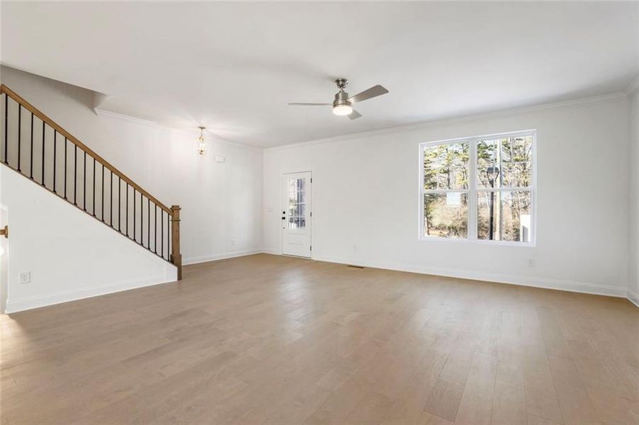 Spacious, unfurnished interior of a new home in , Sugar Hill (Image 32). Spacious, unfurnished interior of a new home in , Sugar Hill (Image 32).