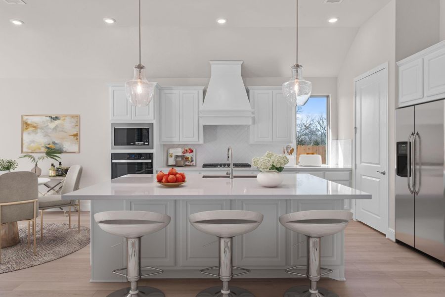 Furnished interior view inside a new home in Chambers Creek, Willis (Image 6).
