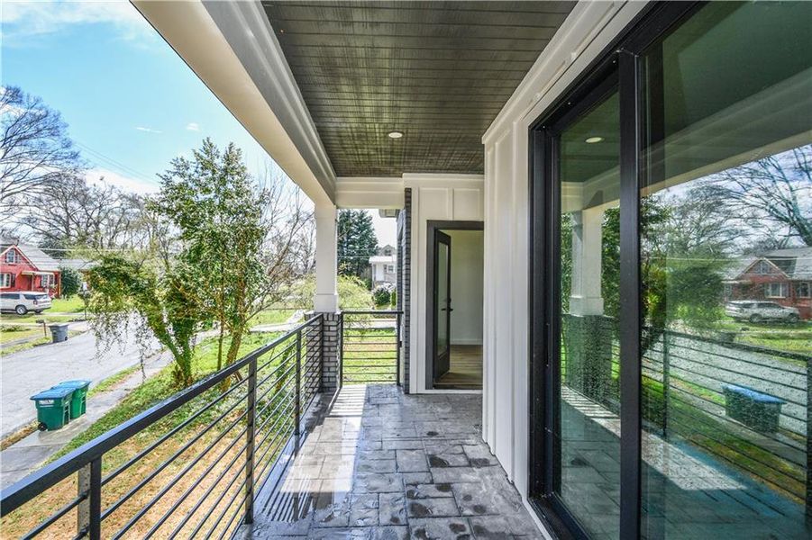 Exterior details and patio area of a home in , Atlanta (Image 17).