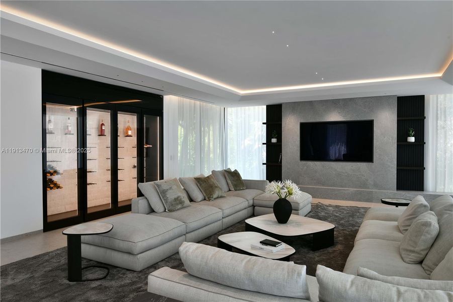 Furnished interior view inside a new home in , Miami Beach (Image 7).