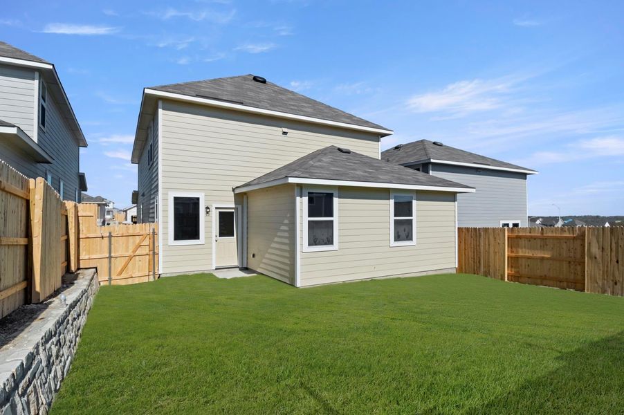 Exterior details and patio area of a home in Edgebrooke, Pflugerville (Image 3). Exterior details and patio area of a home in Edgebrooke, Pflugerville (Image 3).