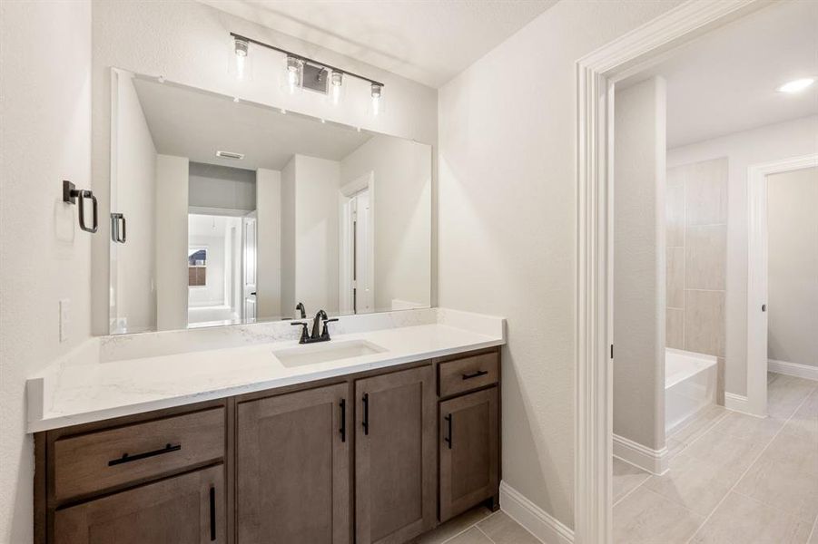 Furnished interior view inside a new home in Timberbrook, Justin (Image 16).