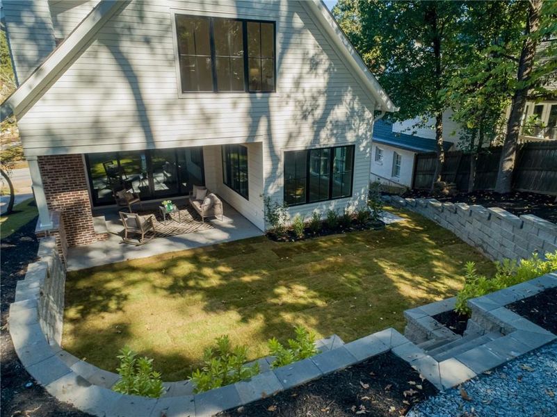 Exterior details and patio area of a home in , Atlanta (Image 30).