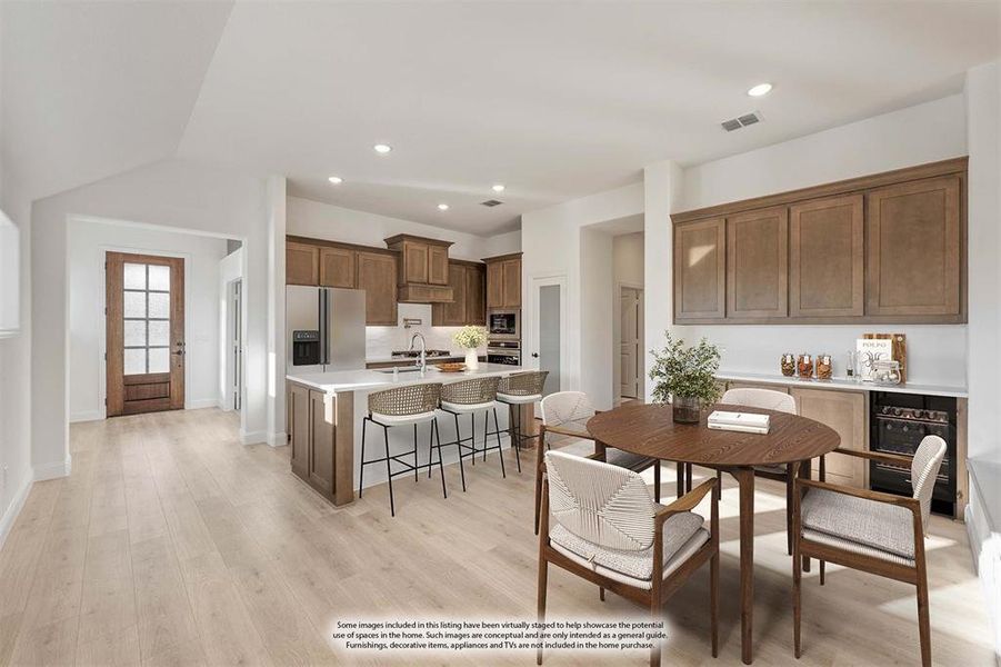 Furnished interior view inside a new home in Stone River Glen 50s, Royse City (Image 16).