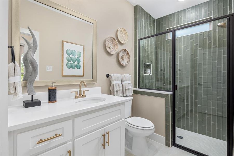 Furnished interior view inside a new home in , Prosper (Image 12).