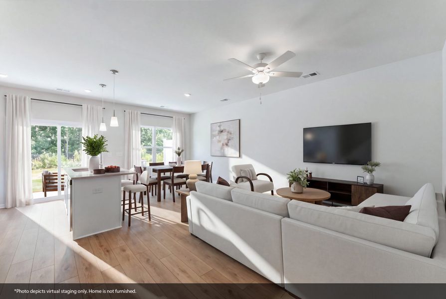 Furnished interior view inside a new home in Edwards Station, Taylors (Image 8).