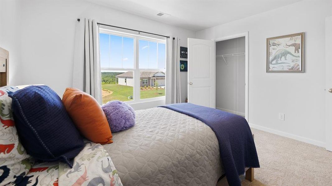 Furnished interior view inside a new home in Oaks at Cedar Grove, Fairburn (Image 36).