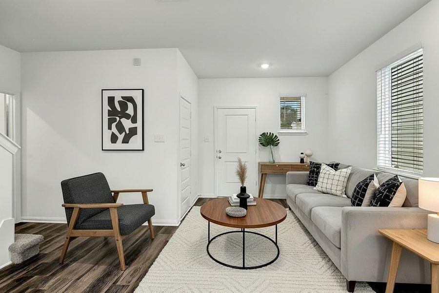 Furnished interior view inside a new home in Aldine Pines, Houston (Image 6).