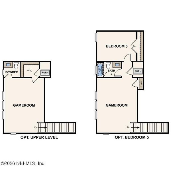 2D floor plan layout of this home in Seminole Palms, Palm Coast, FL (Image 7).