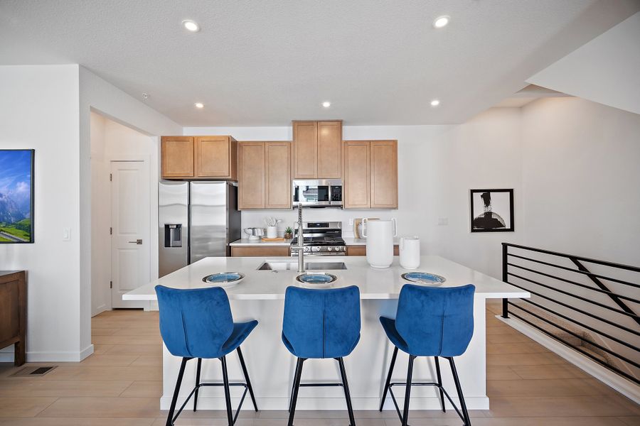 Furnished interior view inside a new home in The Commons at Victory Ridge, Colorado Springs (Image 5).