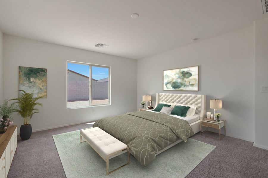Furnished interior view inside a new home in Cross Creek Ranch, Coolidge (Image 8).