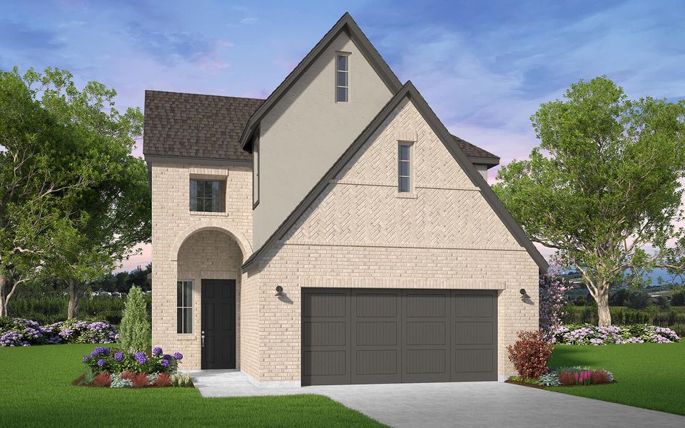 Representative exterior photo of a completed home built from the Tufts by Brookfield Residential in 40' Traditional Homes at Elyson, Katy, TX (Image 2). Representative exterior photo of a completed home built from the Tufts by Brookfield Residential in 40' Traditional Homes at Elyson, Katy, TX (Image 2).