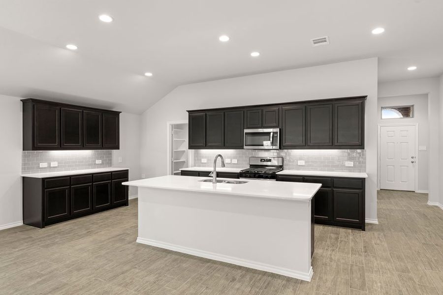 Representative exterior photo of a completed home built from the Lincoln by Impression Homes in ValleyBrooke, Mesquite, TX (Image 5).