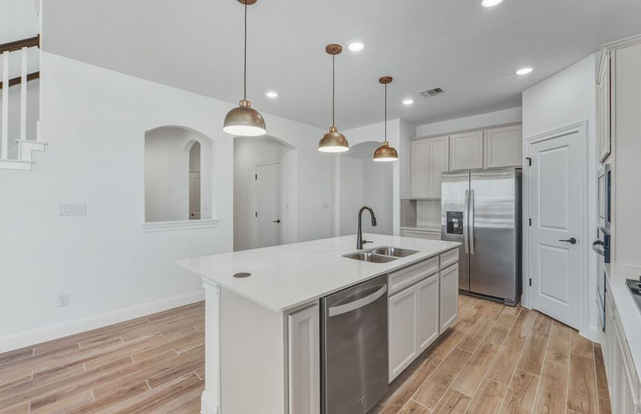 Furnished interior view inside a new home in Santa Rita Ranch, Liberty Hill (Image 7).
