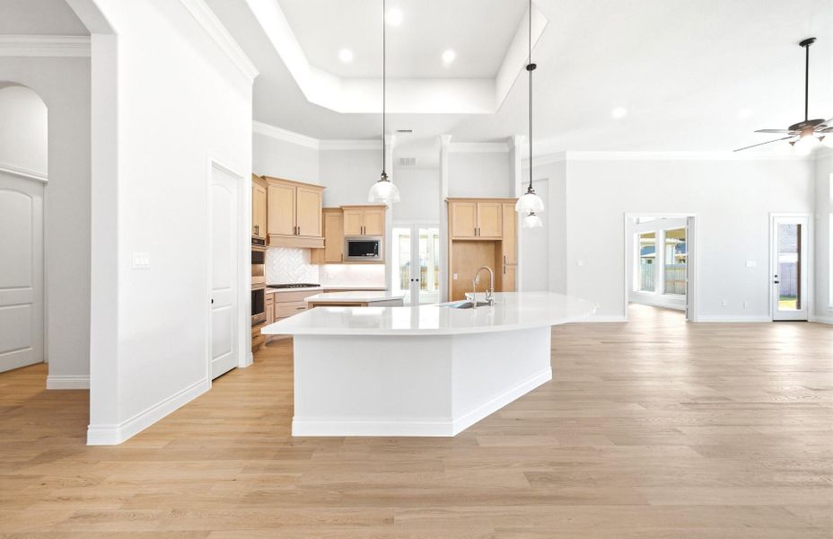 Furnished interior view inside a new home in Artavia 70′, Conroe (Image 34).